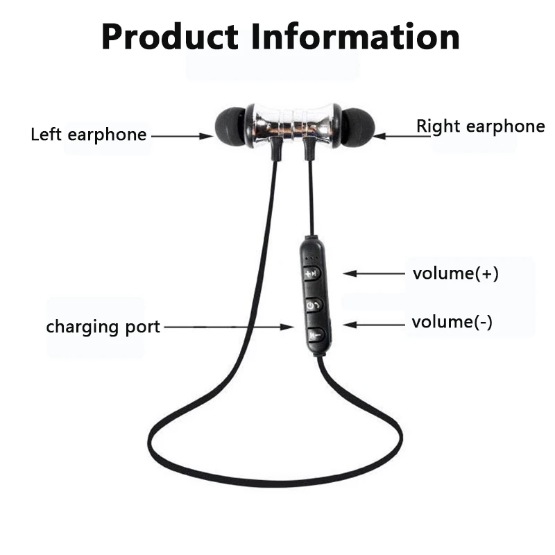 Rovtop беспроводные наушники Bluetooth наушники спортивные магнитные наушники для iPhone samsung Xiaomi беспроводные наушники громкой связи