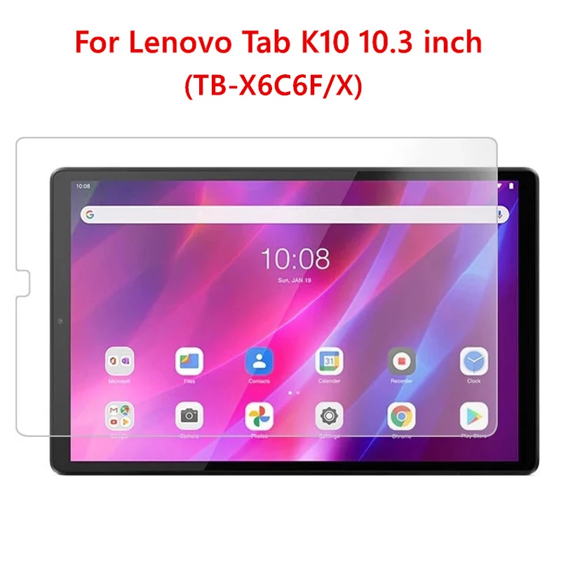 

For Lenovo Tab K10 Screen Protector Tempered Glass for Lenovo Tab K10 TB-X6C6F TB-X6C6X TB-X6C6NBF 10.3" Tablet Protective Film