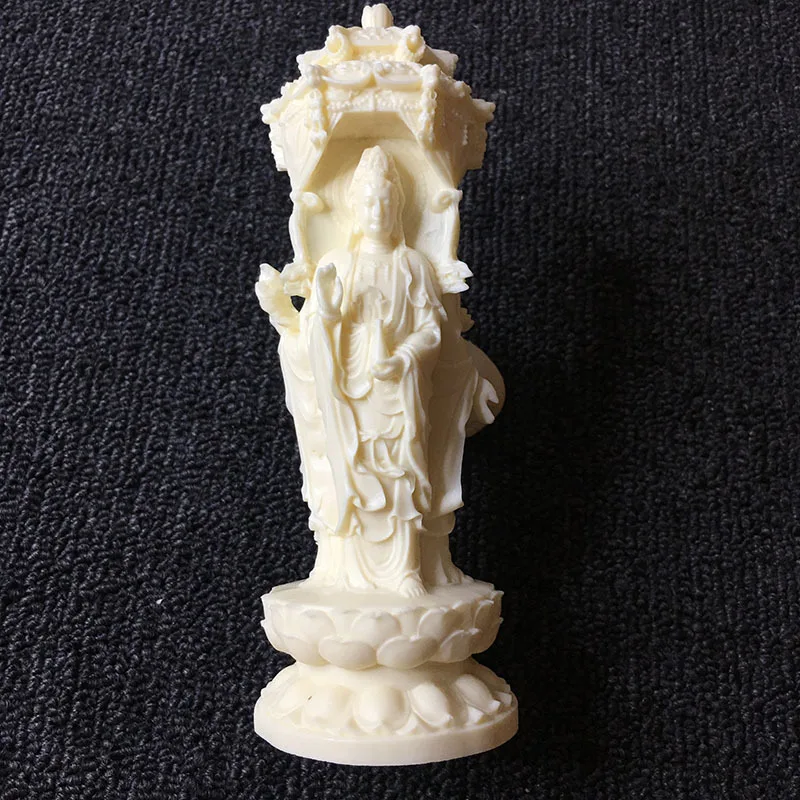 Ручной резной трехмерный стереоскопический три-лицом будды скульптура в стиле