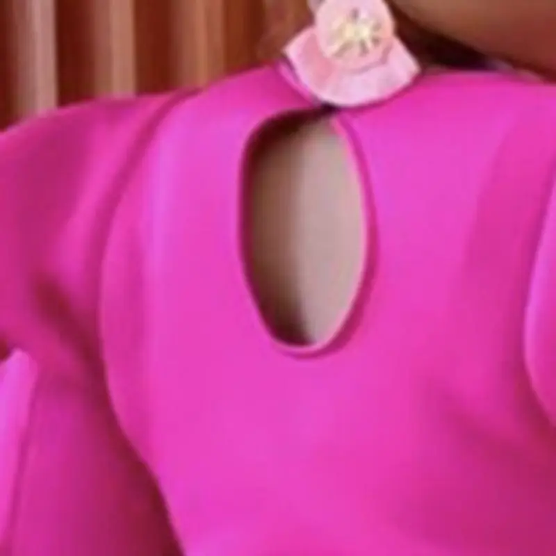 Женские платья размера плюс Falbaba 2019 розовые красные вечерние с оборками платье