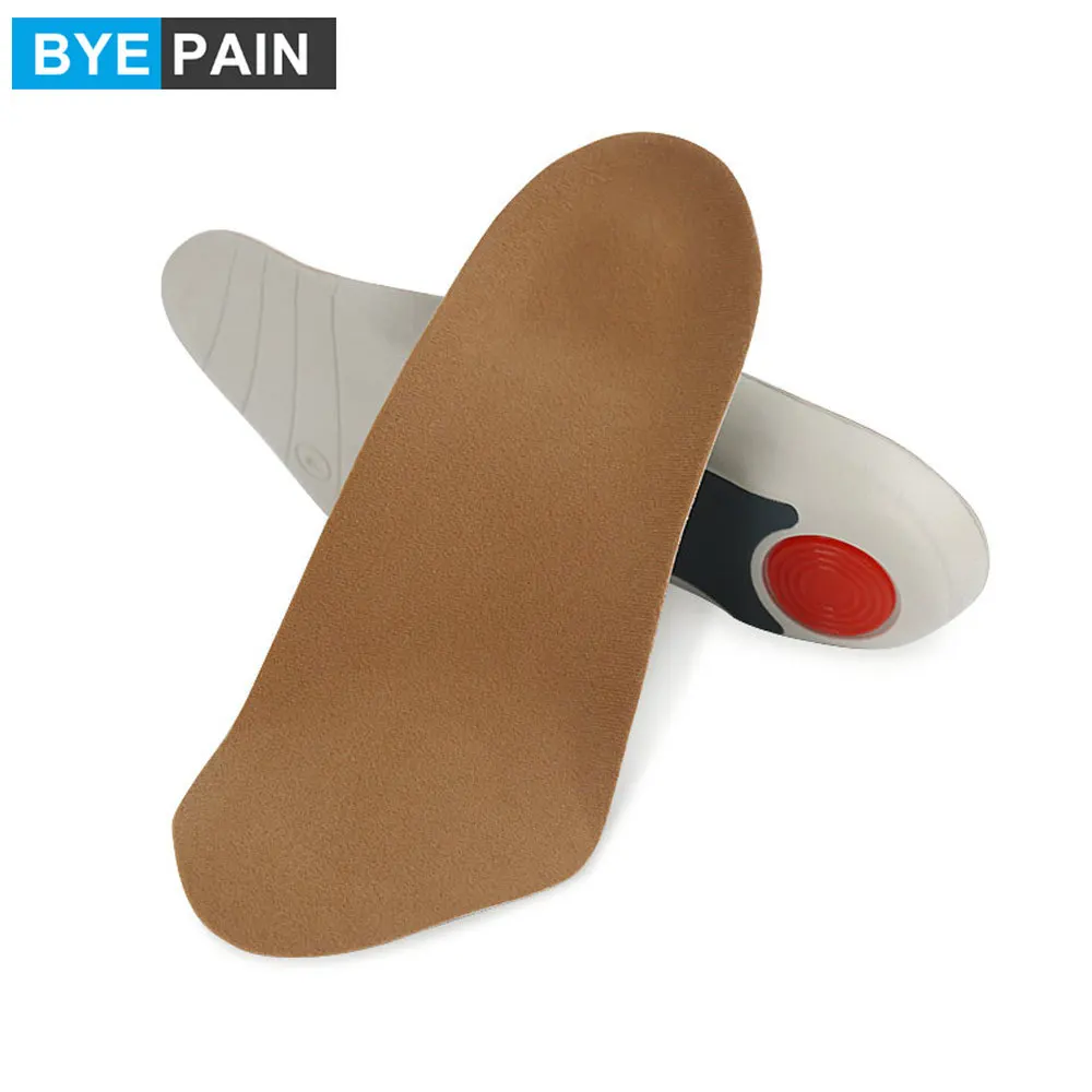 

1 пара бархатных гелевых стелек BYEPAIN вкладыши для обуви для бега и пеших прогулок-Улучшенный дизайн позволяет гелевым стелкам поглощать шок