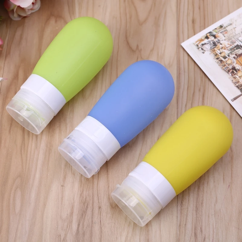 

Portable Travel Bottles Set Proof Squeezable Silicon Tubes Travel Size Toiletrie