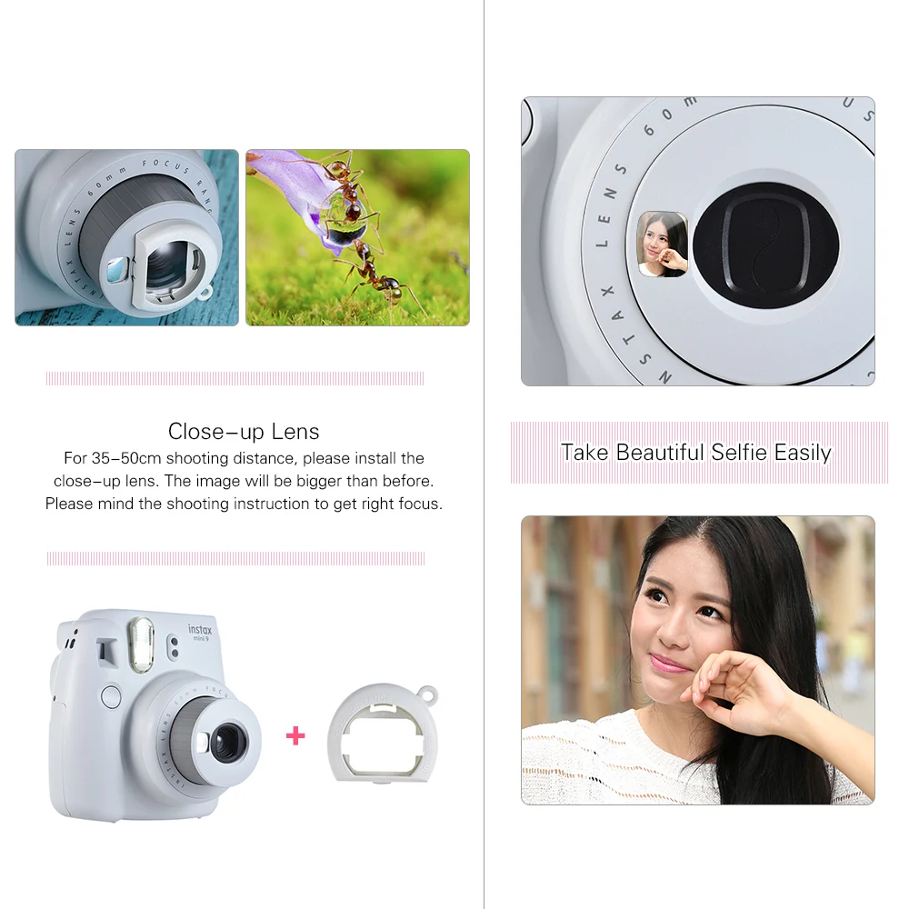 Мгновенная фотокамера Fujifilm Instax polaroi Mini 9 романтический подарок цифровая