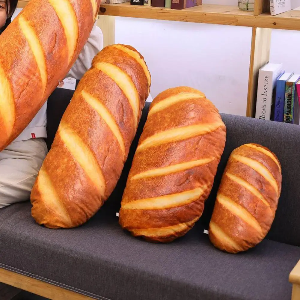 

Doll Pillow Stuffed Decorative Cotton Simulation Bread Pillow for Home Decor