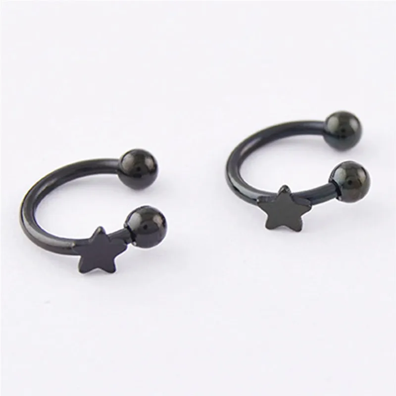 Imixlot новейший Креативный дизайн пентаграммы кольцо для губ из нержавеющей стали