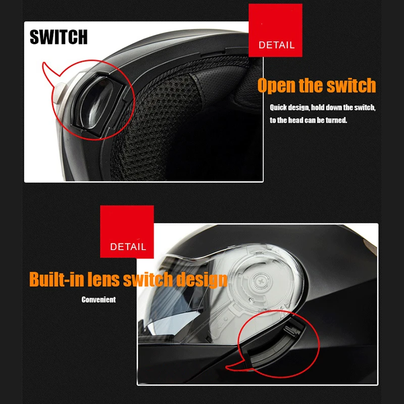 Мотоциклетные защитные шлемы GXT для мотоциклистов мотоциклетные шлем с двойными