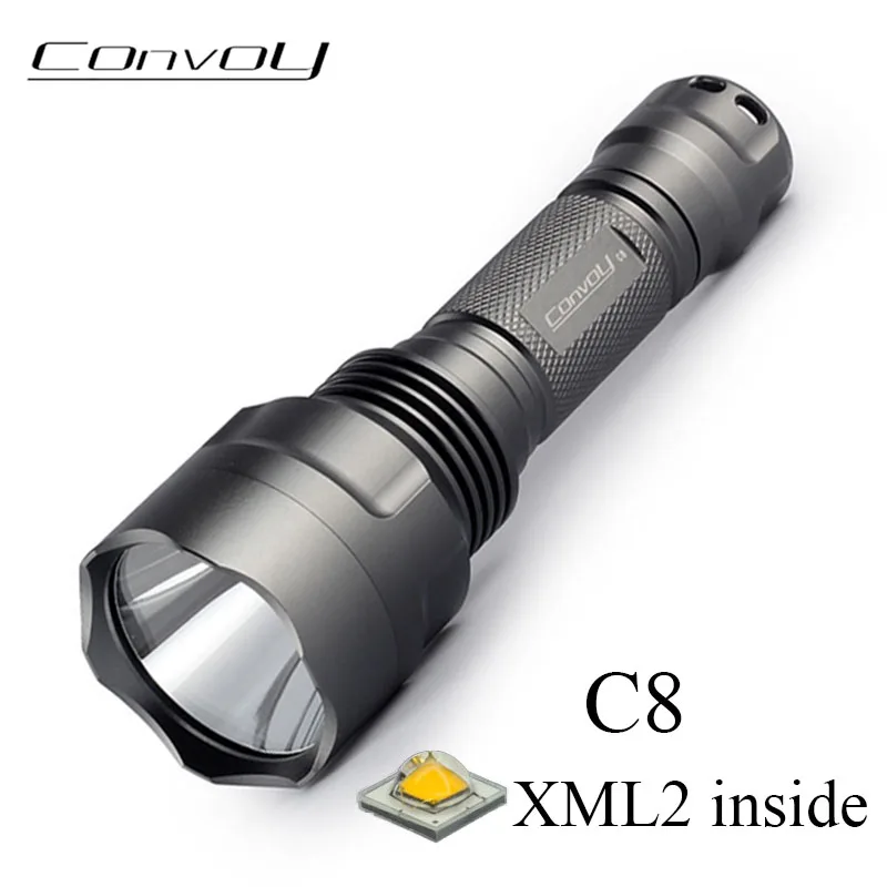 Конвой C8 Cree XM-L2 T6 U2 светодиодный вспышка светильник Фонари флэш-памяти