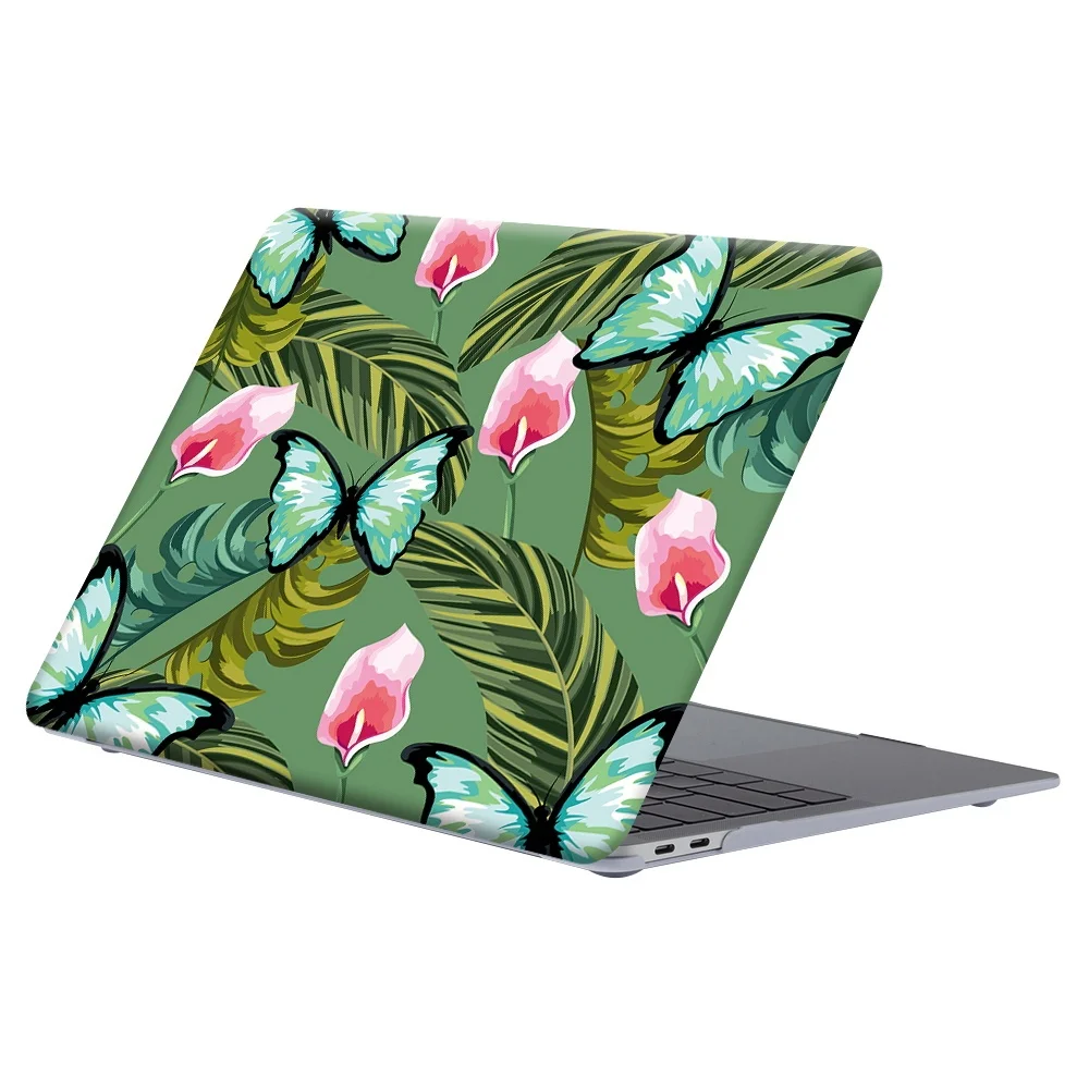 Жесткий чехол с принтом бабочки для ноутбука Apple MacBook Air Pro Retina 11 12 13 16/Air A2179 A1932/Pro A1369