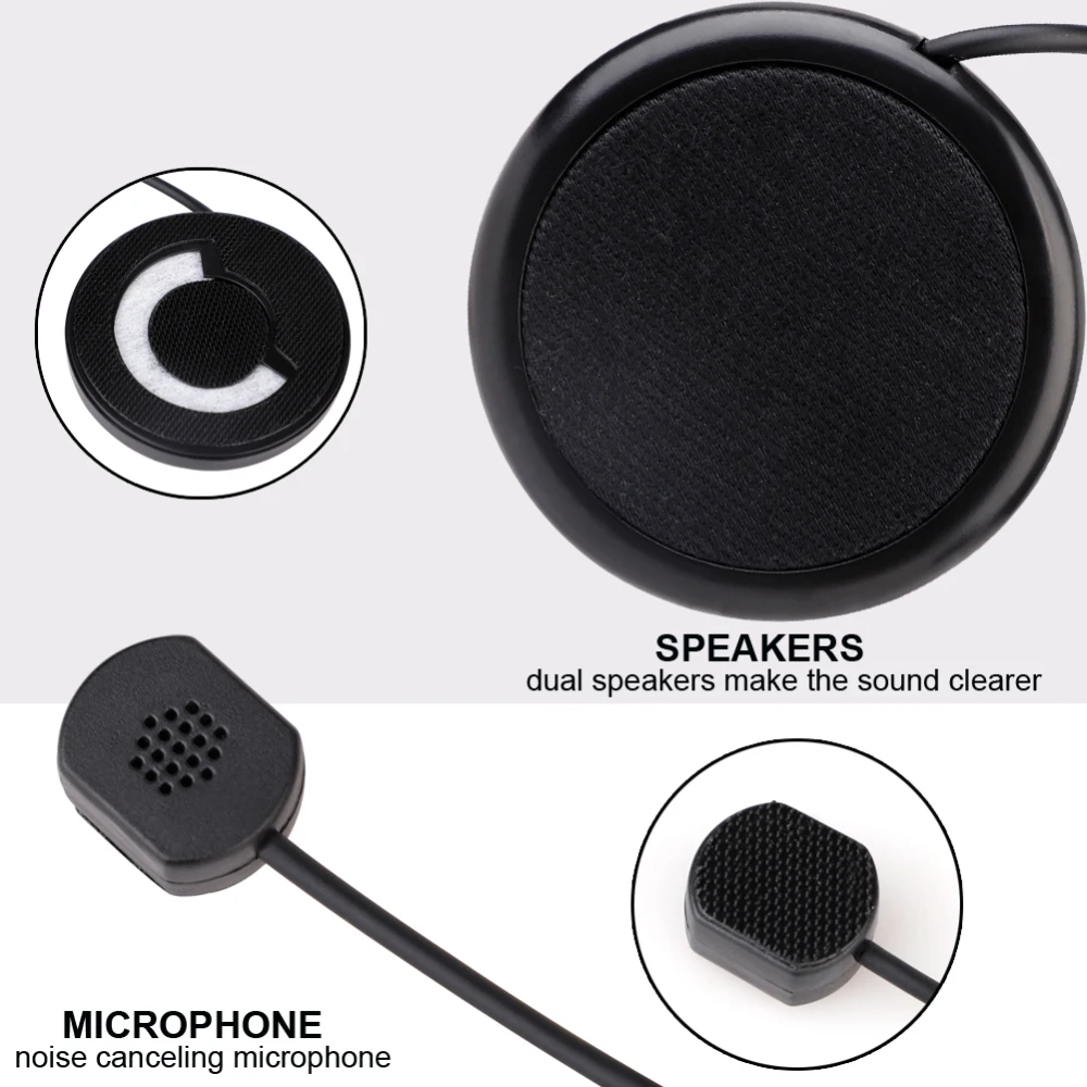 1 шт. мотоциклетный шлем телефонные гарнитуры проводной Мотоцикл Bluetooth 800 м