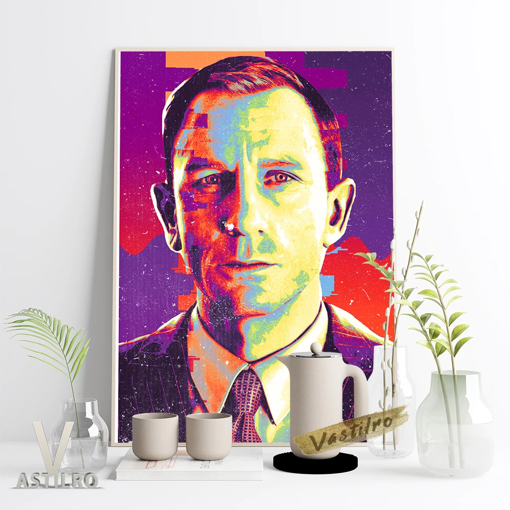 Постер Даниэль Крейг из фильма Звезда Художественная Картина на холсте