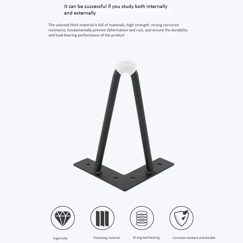 

7 Inch Furniture Legs Sofa TV Coffee Table Support Feet Bed Accessories Black Suitable for All Furniture