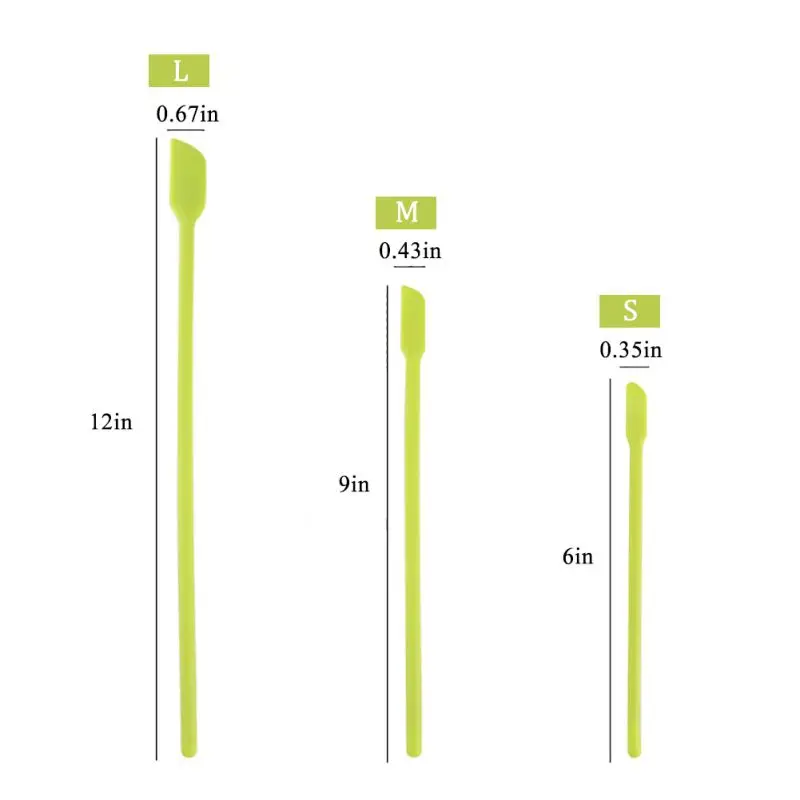 Набор силиконовых мини-лопаток макияжные лопатки 4 упаковки