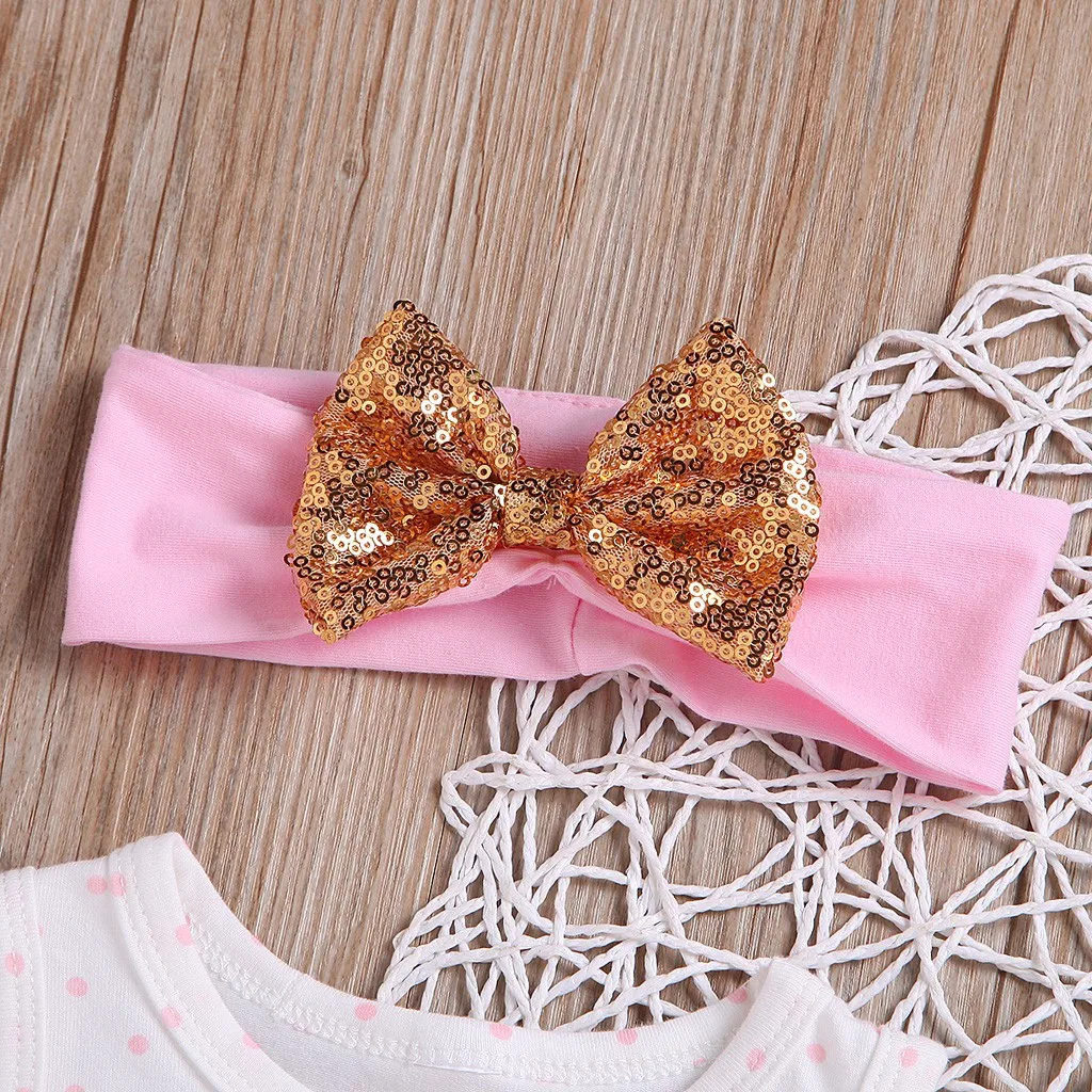Newborn Baby Girl Clothes Infant Sets Letter Ribbons Bow TUTU Dress Hairband Outfits Ensemble Fille | Детская одежда и обувь