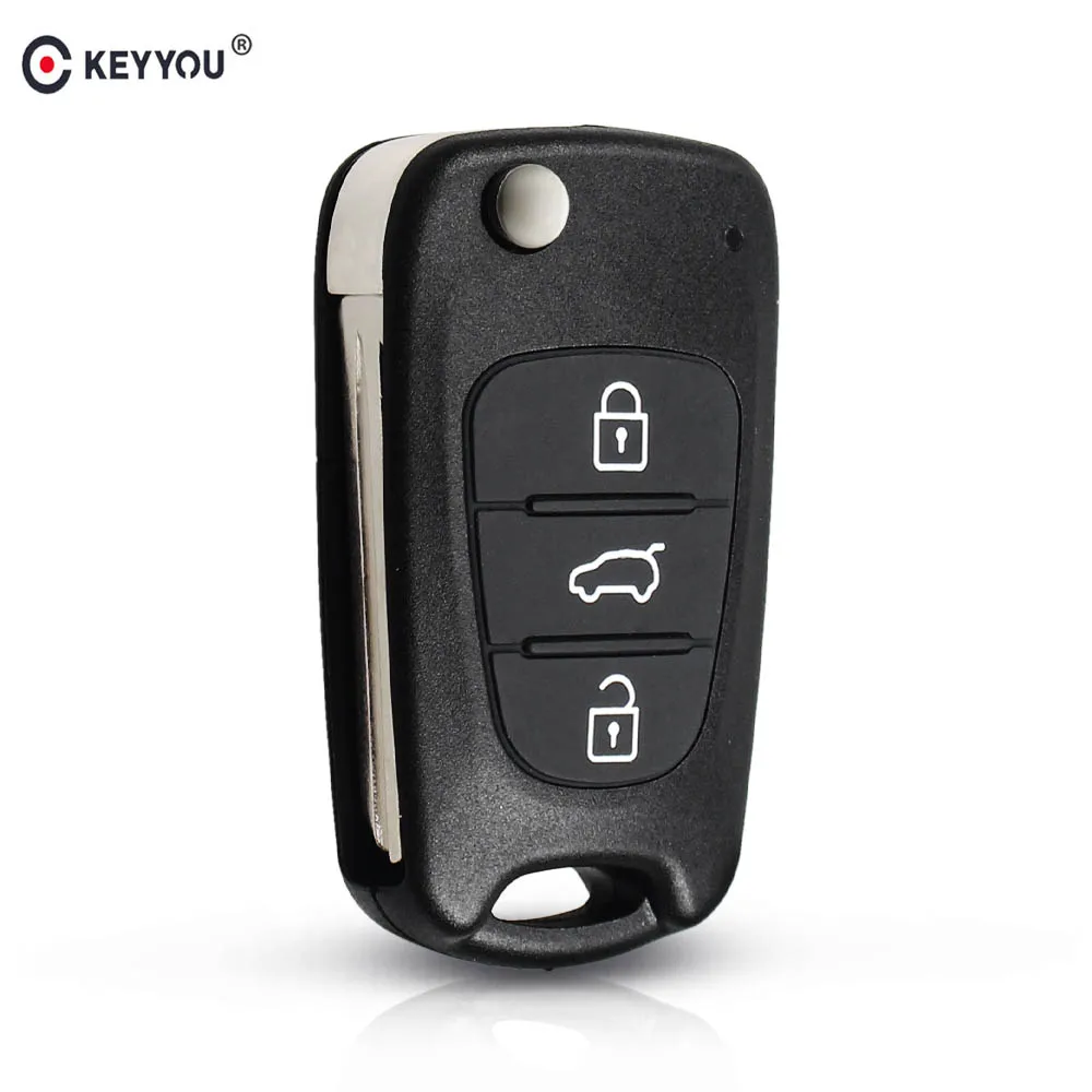 Запасной складной чехол KEYYOU для автомобильного ключа с 3 кнопками оболочка Kia K2 K5