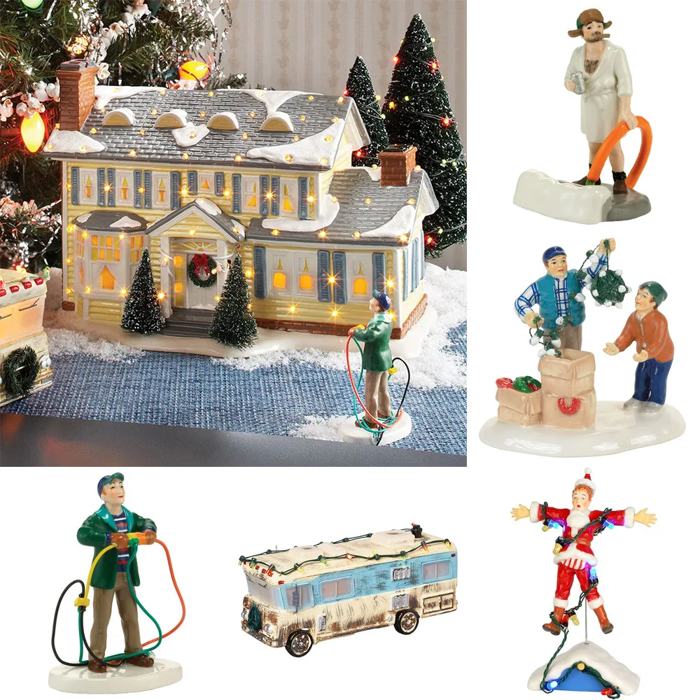 Estatuilla de resina para decoraci&oacute;n del hogar, accesorio de adorno navide&ntilde;o para regalo de Navidad, primo de vacaciones, Eddie, 2022-0
