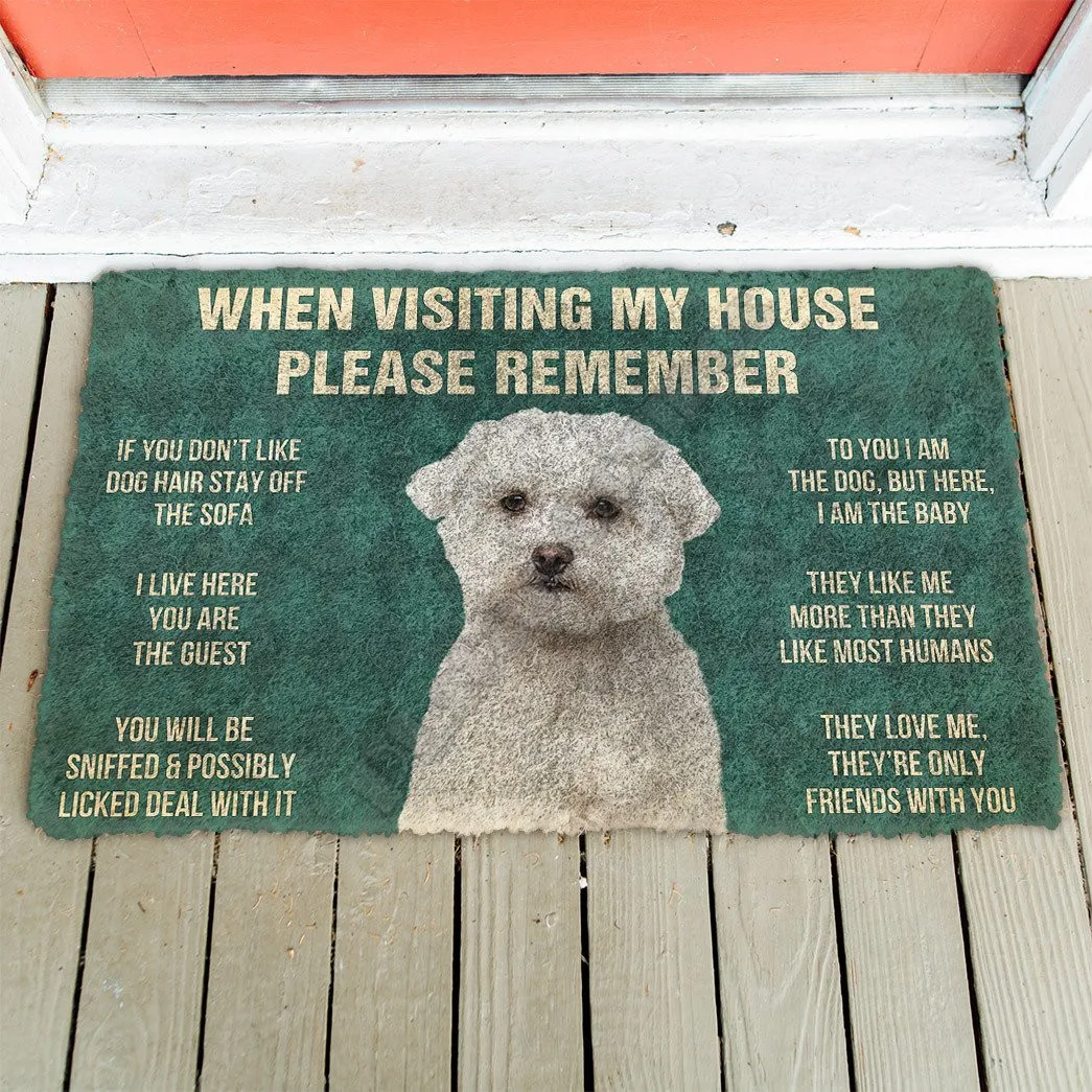 

3D Please Remember Maltese Dog's House Rules Doormat Non Slip Door Floor Mats Decor Porch Doormat