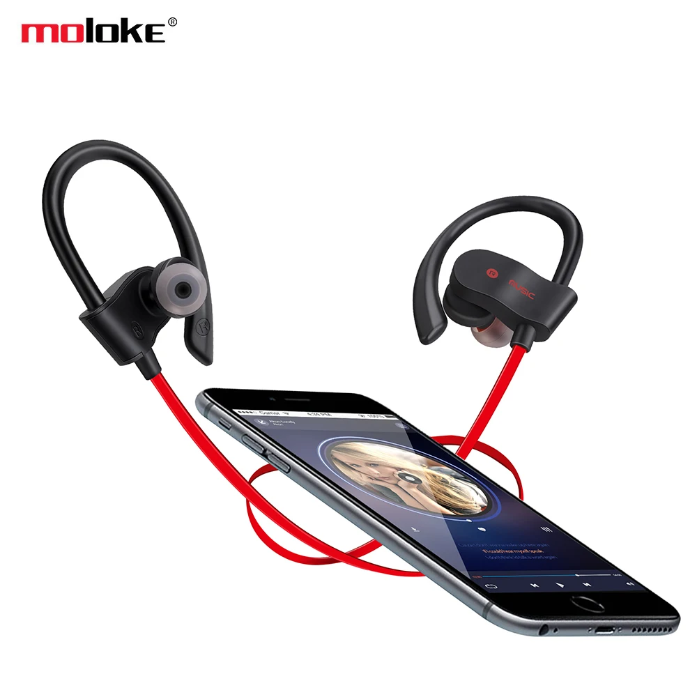 Спортивная Bluetooth гарнитура Moloke 56S 5 0 беспроводные наушники подвесные стерео