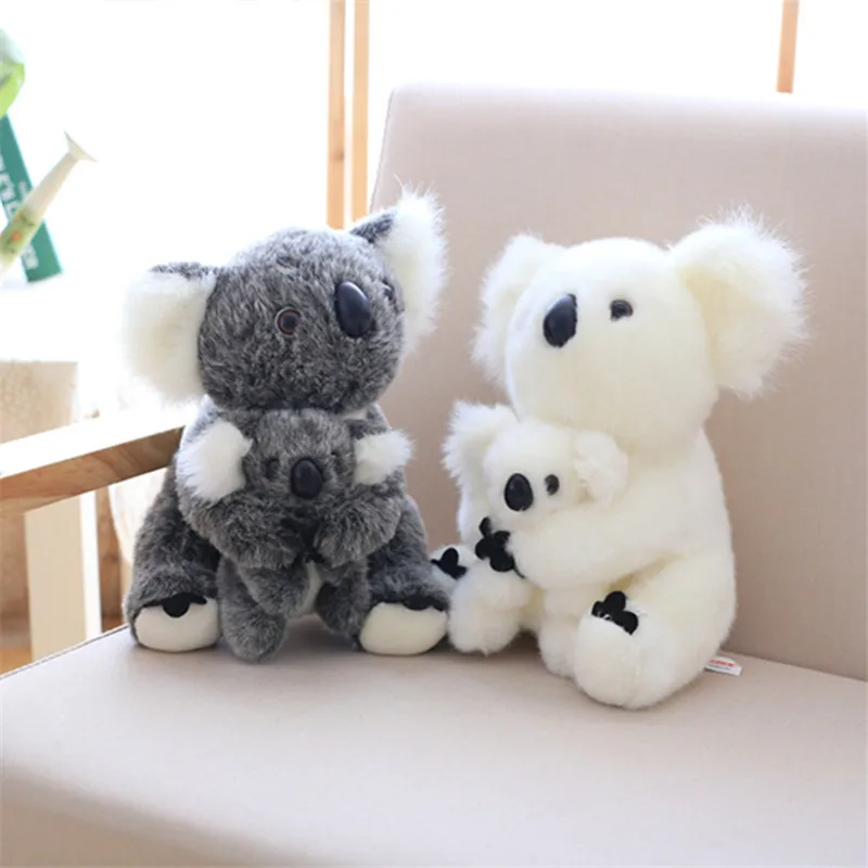 

1pc 13-28cm New Arrival Cartoon Koala with baby plush kawaii koala animal birthday gifts for children home decoration dolls