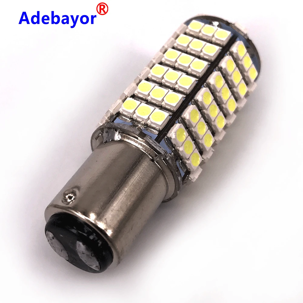 2PCS Car 1157 BAY15D 120 LED 3528 SMD 12V Auto Brake Light Parking Warning High Mount White | Автомобили и мотоциклы