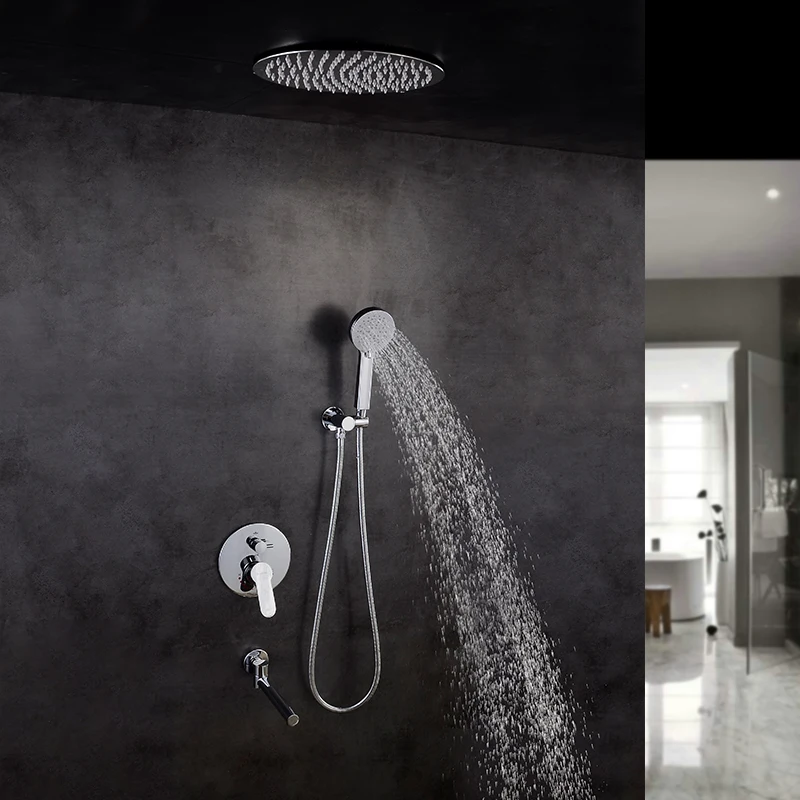 Бесплатная доставка скрытая круглая насадка для душа с различными осадками