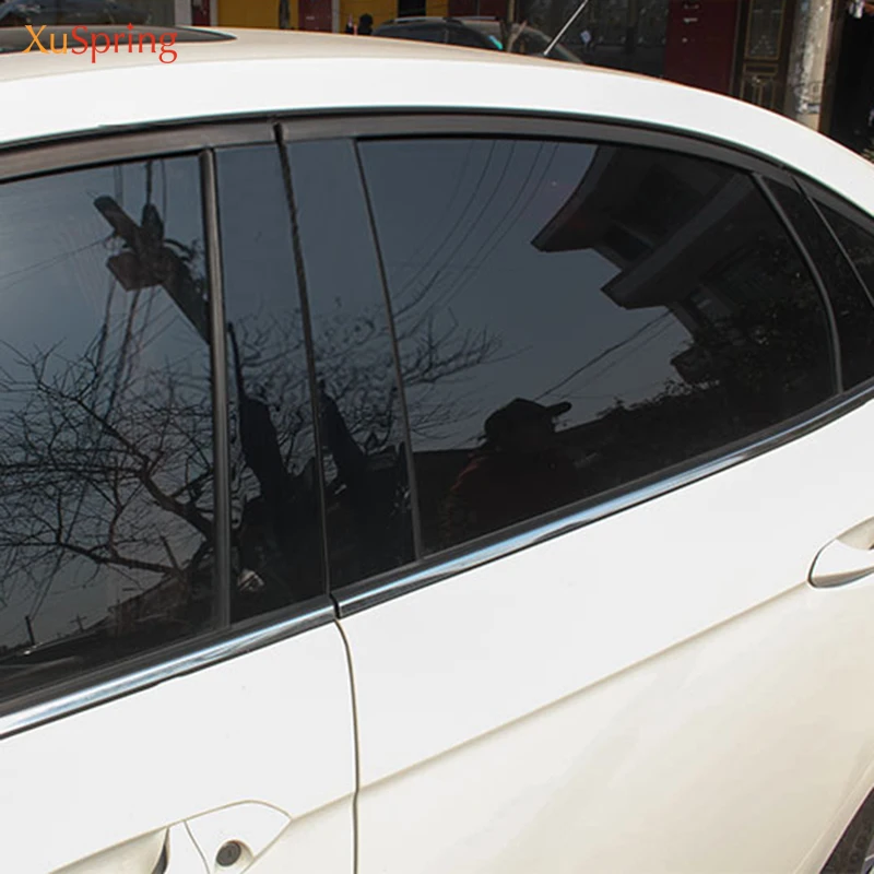 Для Mazda CX-5 2013-2020 KE/KF окна автомобиля средний столб наклейки ПК Блестящая крышка