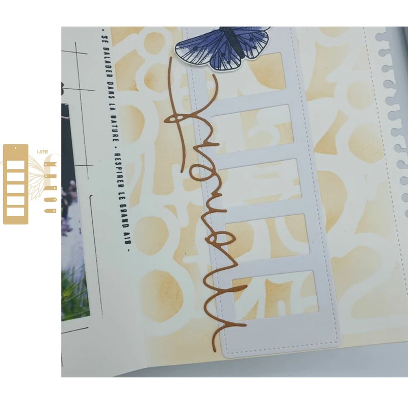 

Rectangular Leaves Cutting Dies Scrapbook Dariy Decoration Stencil Embossing Template DIY Greeting Card Handmade