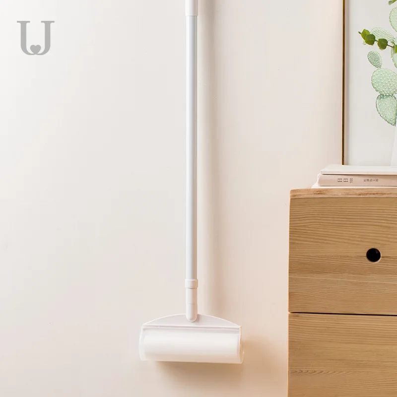 

Household Floor Hair Hair Cleaner Long Handle Retractable Oblique Tear-Sticky Hair Dedusting Mop Sticky Roller Tube
