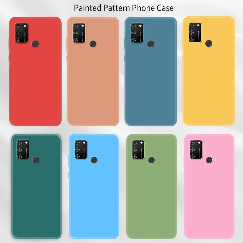 

Candy Color Phone Case for Honor 10X Lite Shell Soft Silicone Full Cover Case for Huawei Honor 9X 8X 8A 8C 9A 9C Back Fundas