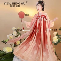 hanfu women elegant traditional chinese new style folk costume fairy han dynasty dance wear clothes oriental ancient prince suit