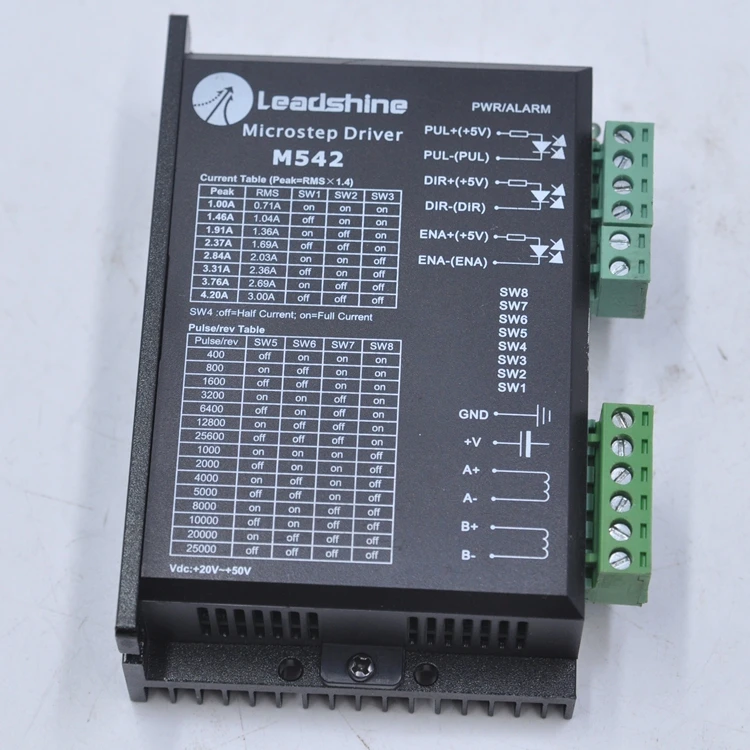 Драйвер шагового двигателя Leadshine M542 для гравировального станка | Компьютеры и