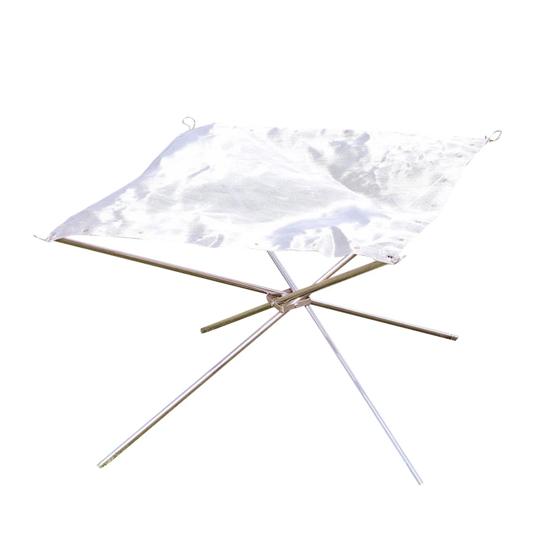 Портативная открытая огнеупорная яма Складная сетка камин выпечка Жарка для