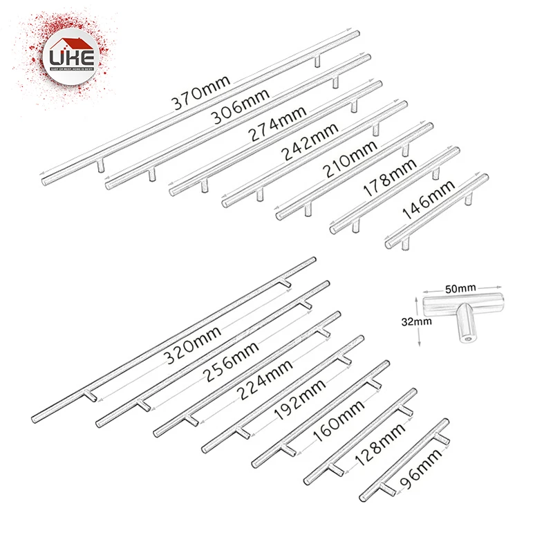 Ручка для выдвижного ящика UKE из розового золота алюминиевые ручки ящиков