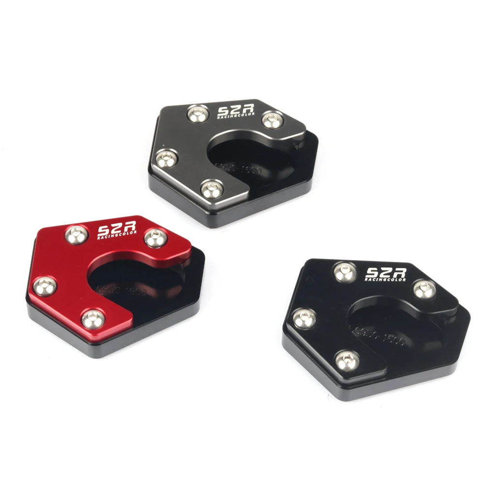 

CNC Aluminum Motorcycle Side Stand Enlarger Plate Kickstand Enlarge Extension For KYMCO Downtown 200i 300i 350i Xciting 300 400