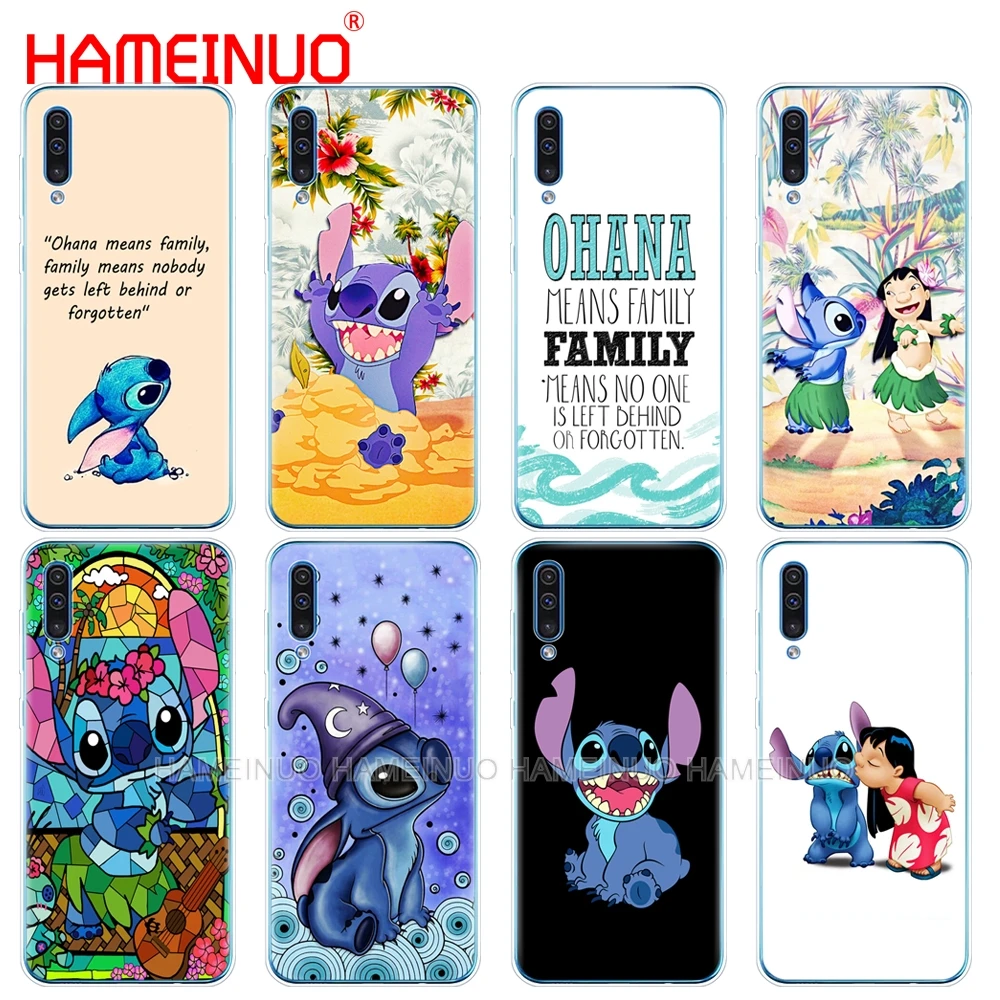 Силиконовый чехол для телефона samsung Galaxy S10 E PLUS A10 A20 A30 A40 A50 A70 A10E A20E M20 чехол "Лило и Стич" ohana famil