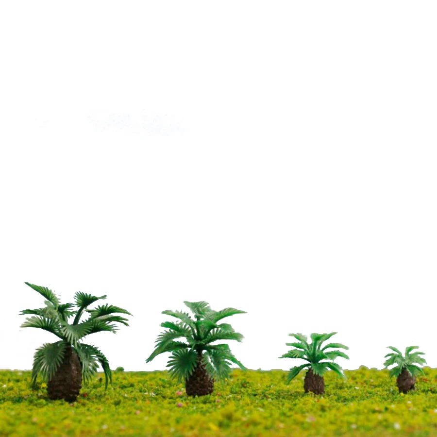 

2.5-6.5cm Scale Plastic Miniature Model Palm Tree In Architecture Model Building Design And Hobby Maker Ho Train Layout