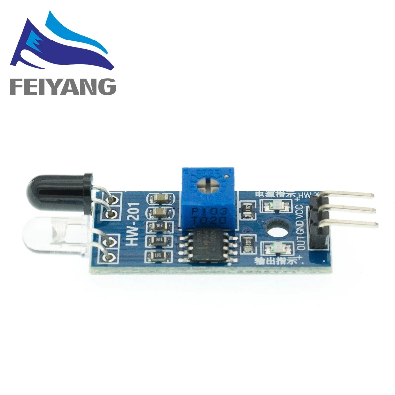 50 шт. инфракрасный обходом препятствий Сенсор модуль смарт автомобиль робот 3