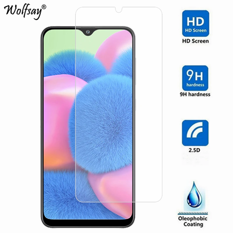 Protector de pantalla de vidrio templado para Samsung Galaxy A30S, pel&iacute;cula de vidrio para tel&eacute;fono Samsung A30S, 2 uds.-2