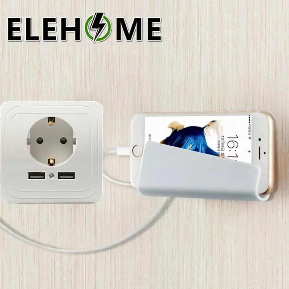 2.1A настенное зарядное устройство адаптер розетка стандарта евроcоюза панель