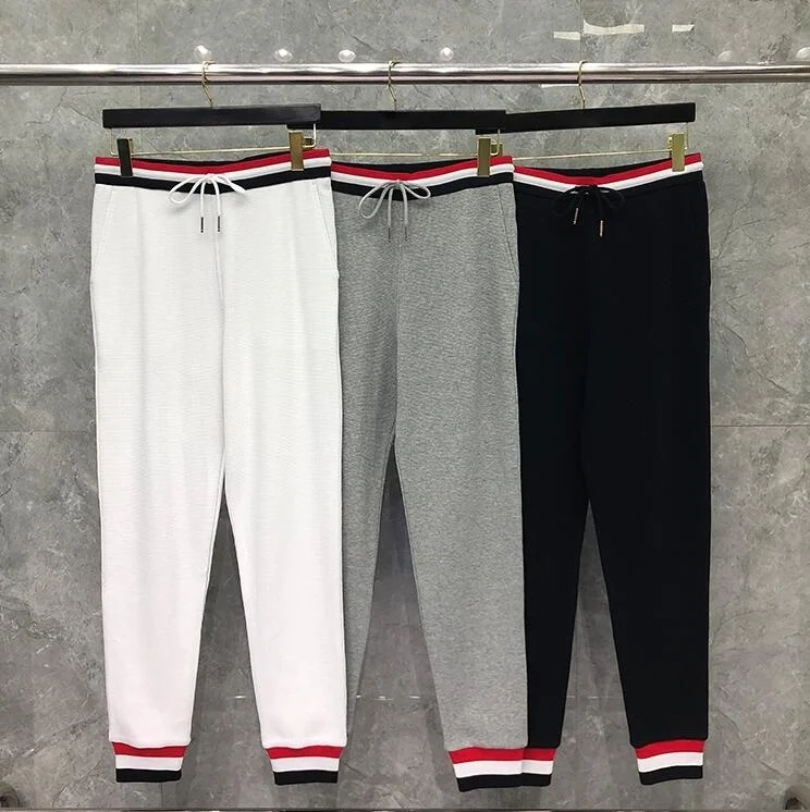 2021 Fashion Brand Sweatpants Men Women Waffle Cotton Casual Sports Trousers Autumn Winter Mens Jogger Track Pants