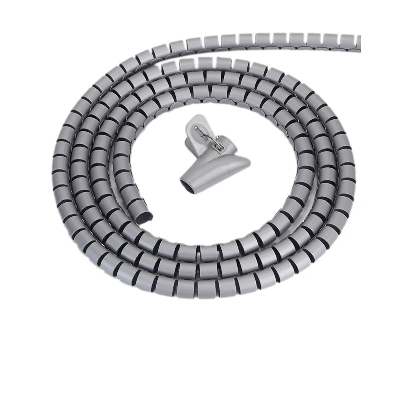 

Пластиковый спиральный кабель-канал 1 метр