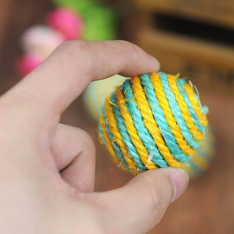Кошка котенок игрушка роликовый сизаль Когтеточка Смешные для кошек и котят