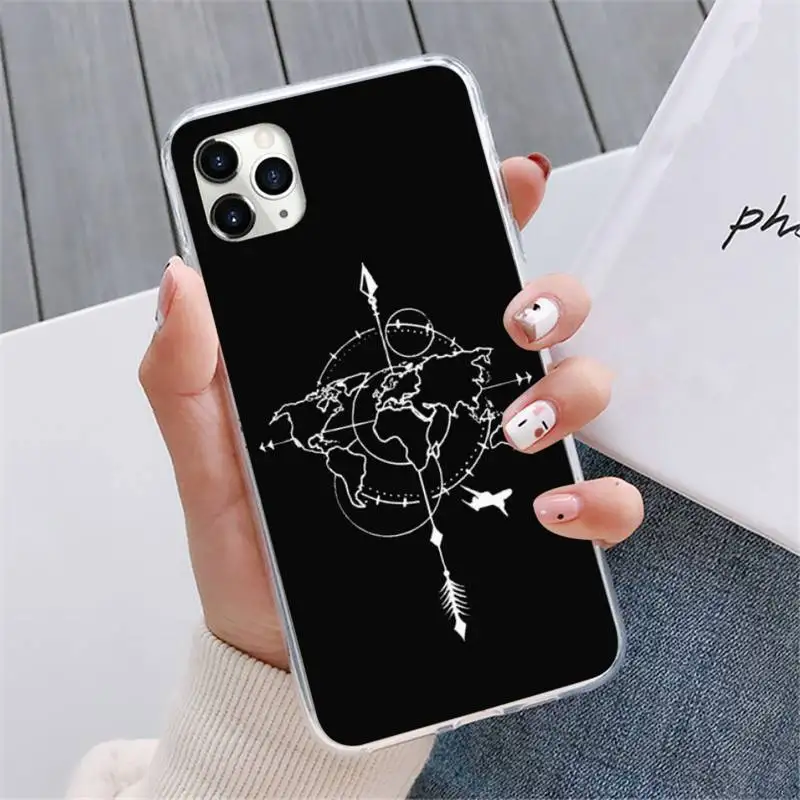 

World Map Phone Case For iphone 12 5 5s 5c se 6 6s 7 8 plus x xs xr 11 pro max mini
