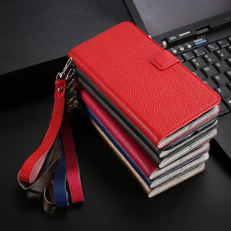 

Genuine Leather Phone Flip Case For Huawei P10 P20 P30 Lite P40 Mate 10 20 30 40 Pro Plus Y6 Y7 Y9 2019 Natural Cowhide Cover