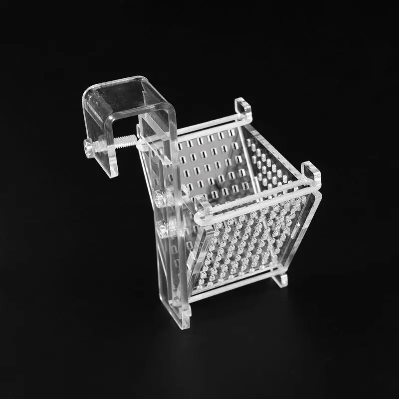 

Aquarium Fish Feeder Red Worms Feeding Acrylic Hook Suction Cup Food Container