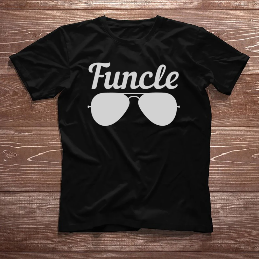 100% хлопок забавная рубашка подарки дяди дизайнерская | Мужская одежда