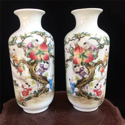 Маленькие вазы античный фарфор Jingdezhen фигурки цветов и птиц украшения для дома |