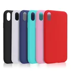 Матовый чехол карамельного цвета для iphone 11 Pro 12 Max 5S SE 6 S 7 8 Plus X XS XR, задняя крышка, мягкие силиконовые чехлы из ТПУ, розовый чехол