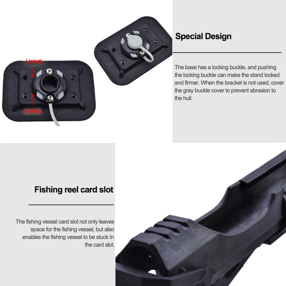 

Inflatable Boat Accessories Inflatable Raft Fishing Tool Rod Support Rod Kayak Adjustable Fixed Rod Adjustable Folding Holder