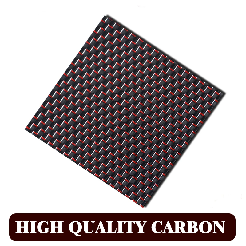 195x240 мм 3K лист из углеродного волокна с цветным покрытием красная и