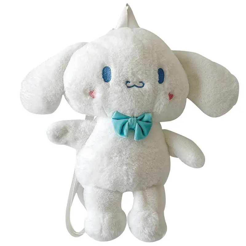 

28cm Cartoon Cinnamoroll Plush backpack Cute Plush Toy Doll Student Backpack Single Shoulder Bag Soft Stuffed Kids Birthday Gift